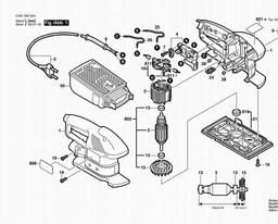 Bosch Delta Sander GSS 180 spare parts