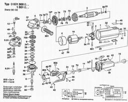 Bosch Angle Grinder USW(J)77..S 3 spare parts
