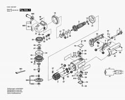 Bosch Angle Grinder GWS 12 U spare parts