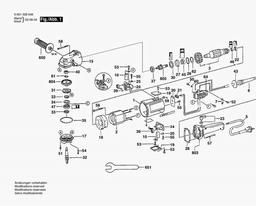 Bosch Angle Grinder GPO 9-180 spare parts