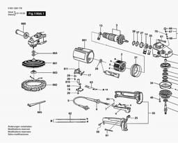 Bosch Angle Grinder GPO 9-180 spare parts