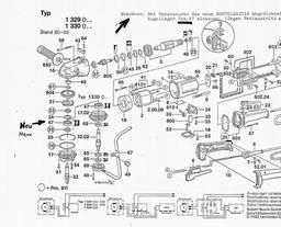 Bosch Angle Grinder 1329 spare parts
