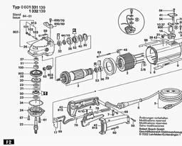 Bosch Angle Grinder GR./SIZE 106 spare parts