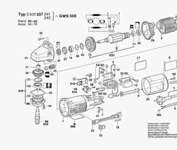 Bosch Angle Grinder GWS 500 spare parts