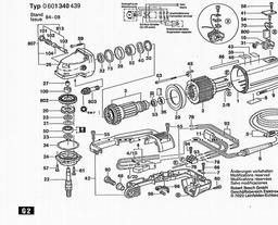 Bosch Angle Grinder 1340 spare parts