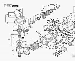 Bosch Angle Grinder GWS 9-125 CE spare parts