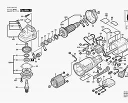 Bosch Angle Grinder GWS 9-125 CE spare parts