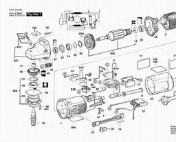 Bosch Angle Grinder GWS 9-150 C spare parts