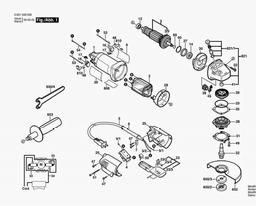 Bosch Angle Grinder 1346 A spare parts