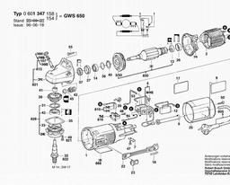 Bosch Angle Grinder GWS 650 spare parts