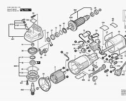 Bosch Angle Grinder GWS 7-125 spare parts