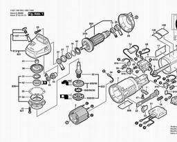 Bosch Angle Grinder WS 125 S spare parts