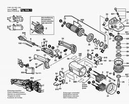 Bosch Angle Grinder GWS 18-180 spare parts