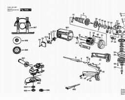 Bosch Angle Grinder GWS 18-180 spare parts