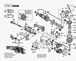 Bosch Angle Grinder GWS 19-180 spare parts