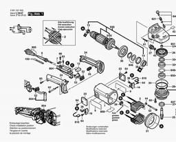 Bosch Angle Grinder GWS 2000-180 J spare parts