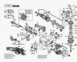 Bosch Angle Grinder GWS 18-230 spare parts