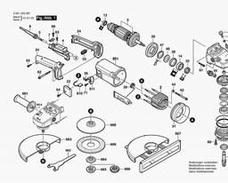 Bosch Angle Grinder GWS 18-230 spare parts
