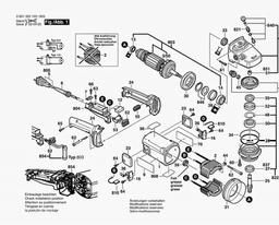 Bosch Angle Grinder GWS 19-230 spare parts