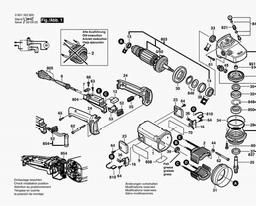 Bosch Angle Grinder GWS 2000-230 J spare parts