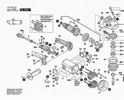 Bosch Angle Grinder GWS 21 U spare parts