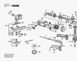 Bosch Angle Grinder GWS 20-180 spare parts