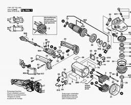 Bosch Angle Grinder GWS 21-230 spare parts