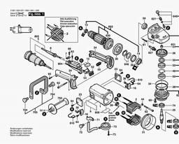 Bosch Angle Grinder GNS 14 spare parts
