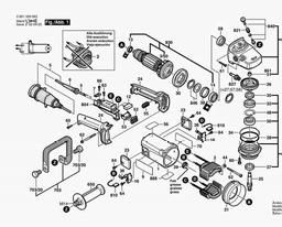 Bosch Angle Grinder GNS 14 spare parts