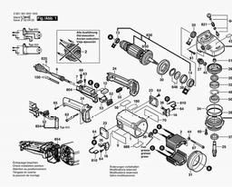 Bosch Angle Grinder GWS 23-180 spare parts