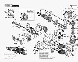 Bosch Angle Grinder GWS 24-180 J spare parts