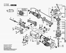 Bosch Angle Grinder 1362 G spare parts