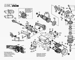 Bosch Angle Grinder WS 230 S spare parts