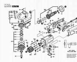 Bosch Universal Angle Grinder GPO 12 spare parts