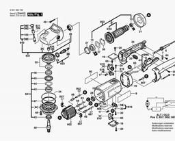 Bosch Universal Angle Polisher 1366 EVS spare parts
