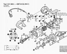 Bosch Wall Chaser GNF 45 CA spare parts