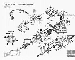 Bosch Wall Chaser GNF 45 CA spare parts