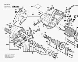 Bosch Marble Saw GDM 12-34 spare parts