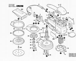 Bosch Random Orbital Sander GEX 125 A spare parts