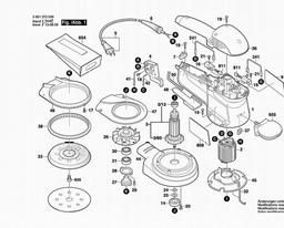 Bosch Random Orbital Sander GEX 125 A spare parts