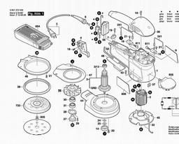 Bosch Random Orbital Sander 3725 DVS spare parts