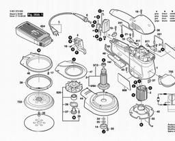 Bosch Random Orbital Sander 3727DEVS spare parts