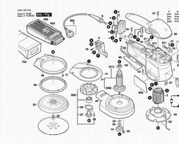Bosch Random Orbital Sander GEX 150 AC spare parts