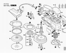 Bosch Random Orbital Sander BROS 150 spare parts