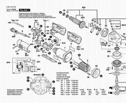 Bosch Concrete Grinder GBR 14 C spare parts