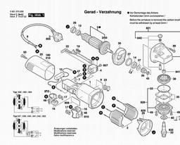 Bosch Angle Grinder GWS 6-100 spare parts
