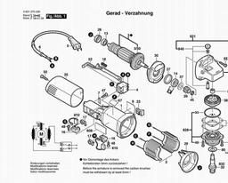 Bosch Angle Grinder 1375A spare parts