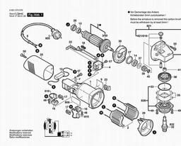 Bosch Angle Grinder AG 100 S spare parts