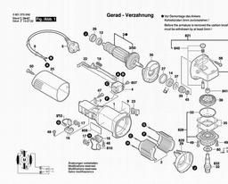 Bosch Angle Grinder GWS 6-100E spare parts