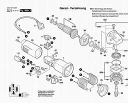 Bosch Angle Grinder GWS 6-100 BS spare parts